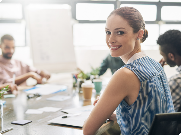 employees engaged in a training sessions